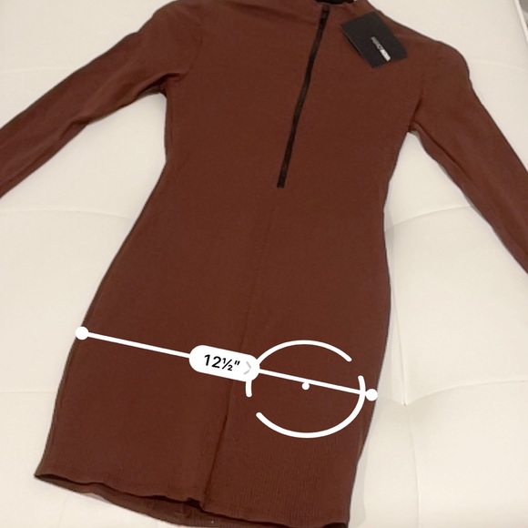 Brooklyn Snatched Mini Dress 🤎 Chestnut! 🤎 FASHION NOVA - Picture 11 of 16